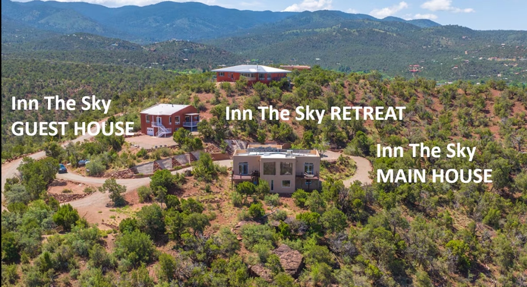 Inn The Sky Retreat aerial layout showing Guest House